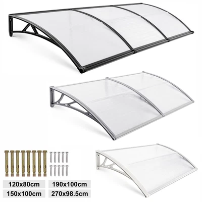£7.99 • Buy Door Canopy Awning Shelter Front Back Outdoor Porch Patio Window Roof Rain Cover