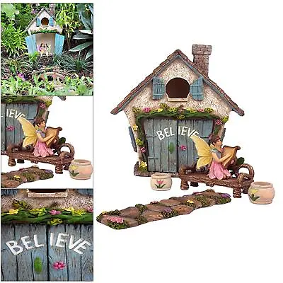 Fairy Garden House Kit Fairy House Indoor Or Outdoor Mini • £28