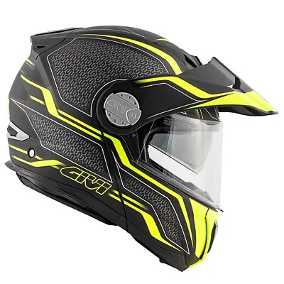 Helmet GIVI X33 Layers Matte Black Yellow BMW F650 F700 R1200 R1250 GS Adventure • $380.17