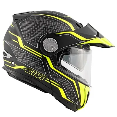 Helmet GIVI X33 Layers Matte Black Yellow Honda Africa Twin Crosstourer CB500X • $380.17