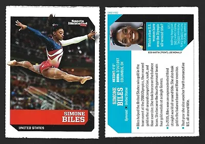 2016 Sports SI Kids SIMONE BILES Card Girls Gymnastics GOAT/Olympic Gold #562 • $6.95
