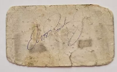 Elvis Presley REAL Hand SIGNED Vintage Julius Lewis Business Card JSA LOA • $3499.99