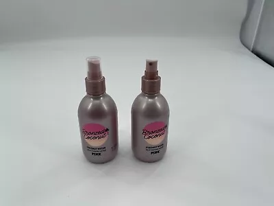 2 Victorias Secret PINK BRONZED COCONUT Coconut Water Self Tanning Water 8oz • $17.99