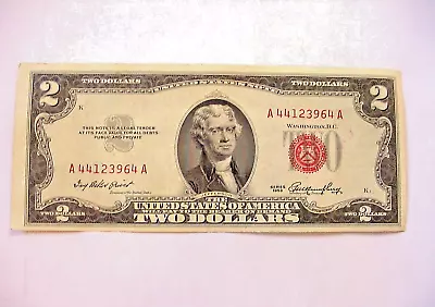 1953 Two Dollar Red Seal BankNote Very Nice • $9.99