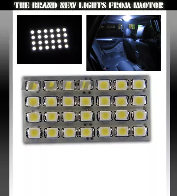 28 SMD LED BA9S/194/168/T10 Adapter Dome Map Interior Trunk Courtesy Light White • $7.69