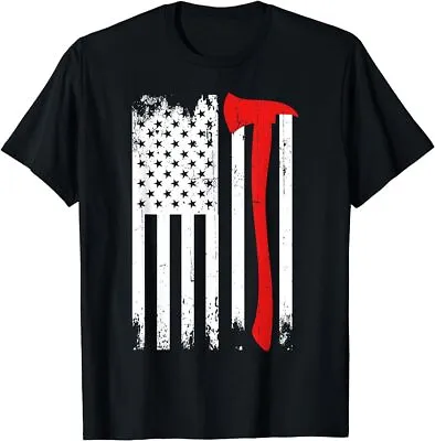 Firefighter Patriotic Fireman Firefighting Rescuer Volunteer T-Shirt • $17.99