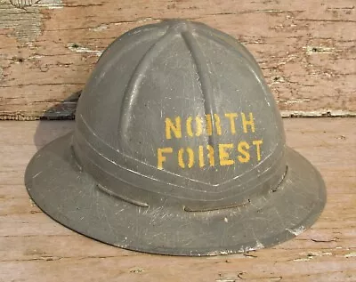 Vintage North Forest Hard Hat Davis Plastiglas Hedgard Forestry Fire Service Old • $15