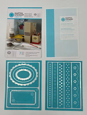 BRAND NEW Martha Stewart Adhesive Stencils Pretty Borders 7 Designs - 32981 • $16.99