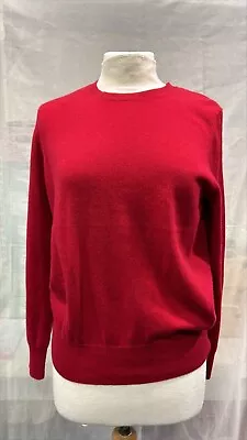 M&S Red Crew Neck Jumper 100% Cashmere - Size 12 -RRP £79 - BNWT • £25