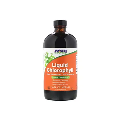 Now Foods Liquid Chlorophyll Mint Flavour 16 - 473 Ml • £23.59