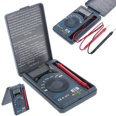 XB866 Mini LCD Auto Range AC/DC Pocket Digital Multimeter Voltmeter Tes_chHAH$ • $11.50