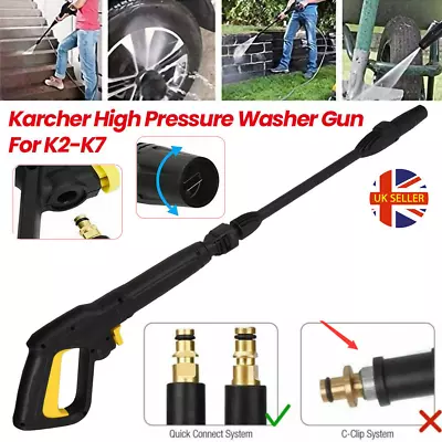 Pressure Washer Trigger Gun & Jet Lance Nozzle Set Fit Karcher K2 K3 K4 K5 K6 K7 • £38.49