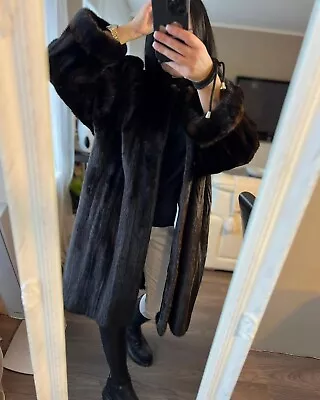 Inna Caprice Fur  EXCELLENT BEAUTIFUL BROWN ROYAL SAGA MINK FUR COAT 🤎🤎🤎 • $550