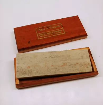 Vintage Brookstone Hard Arkansas White Sharpening Oil Stone Hone 6 X2 X.5  • $60