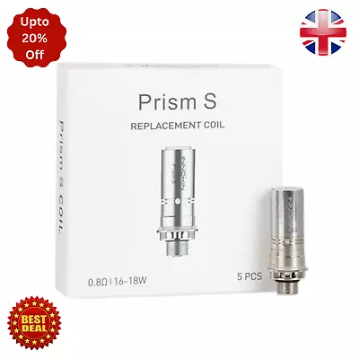 INNOKIN Prism S Coil T20S Endura Replacement Coils T20-S T20 S  0.8/1.5 Ohms UK • £7.78