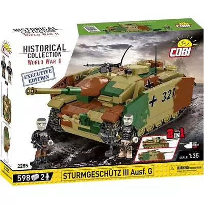 Cobi 2285 1:35 WWII Executive Edition Sturmgeschutz III Ausf.G Kit 598 Pieces • $95.64