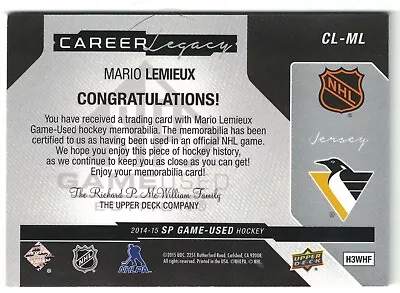 2014-15 UD SP Game Used ~ CAREER LEGACY ~ You Pick ~ BOGO 50 • $3.68