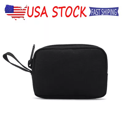 Portable Tactical Small Wallet Pouch Coin Key Zipper Pocket EDC Mini Waist Bag • $6.99