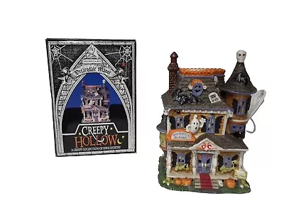 VTG Midwest Creepy Hollow “Drearydale Manor” Light Up & Sound Halloween Village  • $33.25