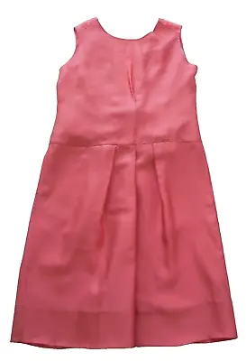 MARNI Coral Pink Shift Dress Open Back Size IT 44 UK 14 • £30