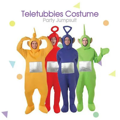 Teletubbies Adult Jumpsuit Party Fancy Dress Up Kids Outfits Halloween Costume • $36.99