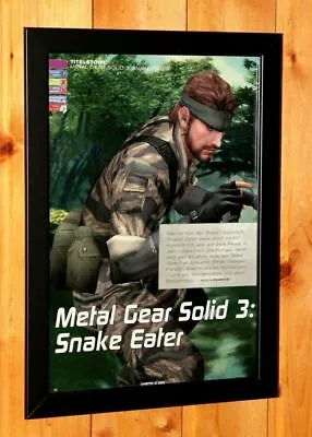 Metal Gear Solid 3 PS2 PS3 Xbox 3 Snake Eater Promo Poster Ad / Art Print Framed • $48.10