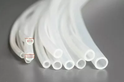 £1.75 • Buy 1M Food Grade Clear Translucent Silicone Tube Beer Milk Hose Pipe Soft Rubber