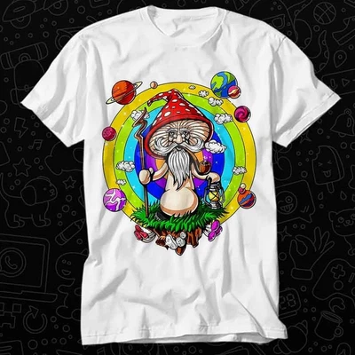 £6.99 • Buy Magic Mushroom Rainbow Buddha Yoga Zen Om T Shirt Adult Top Tee Unisex 237