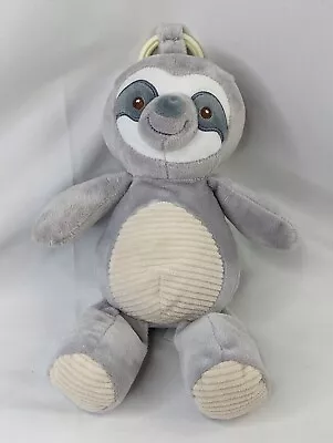 Kellytoy Gray Sloth Clip On Plush 10 Inch Stuffed Animal Toy • $8.05