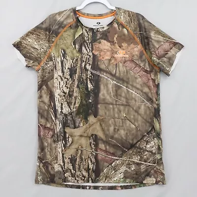 Mossy Oak Mens Medium Cut-Off Sleeve Camo Hunting Polyester Stretch Shirt • $2.45