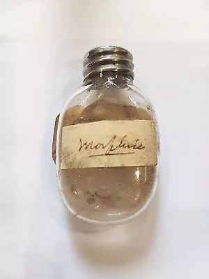 Vintage MORPHINE NARCOTIC ANTIQUE BOTTLE PHARMACY APOTHECARY MEDICINE • $5