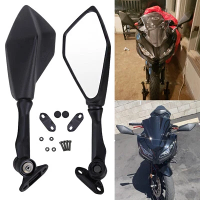 $25.70 • Buy Motorcycle Rear View Mirrors For 2013-2017 Kawasaki Ninja ZX6R ZX636 300R EX 250