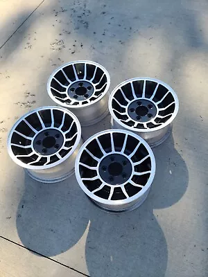 4 Turbine Hurricane Wheels Appliance Mag 5x4.5 14x7 Ford Mopar Rims Vintage • $625