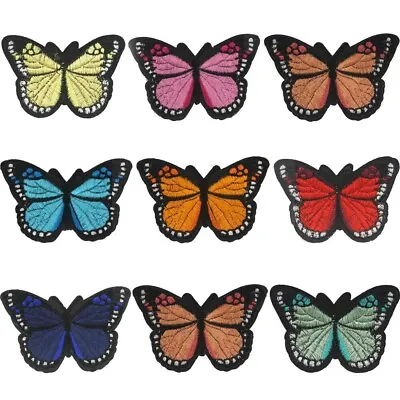 Butterfly Embroidery Sew Iron On Patch Badge Fabric Bag Clothes Appliqué Craft • £1.79