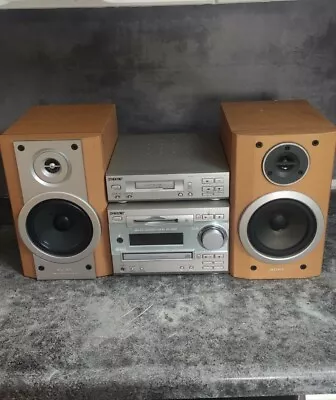 Sony Mini Hi-Fi System DHC-MD333 TC-TX333  Speakers - Minidisc CD FM Cassette  • £130