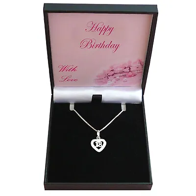 Sterling Silver 18 Necklace. Gift For 18th Birthday. Beautifully Gift Boxed. • £15.99