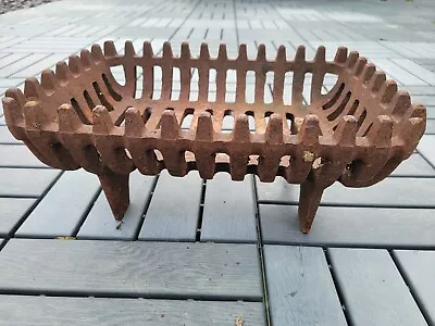 Antique / Vintage Cast Iron Fire Grate Basket Freestanding Log / Coal  • £10
