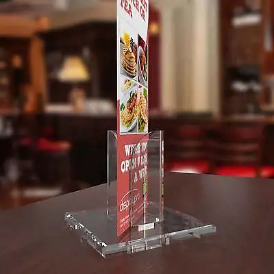 A5 A4 Acrylic Poster Menu Holder Perspex Leaflet Display Stands • £6.58