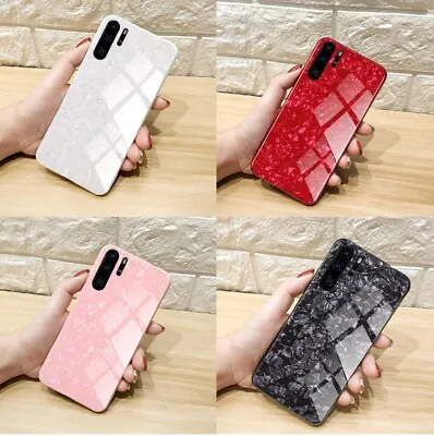 £4.99 • Buy Case For Huawei P30 Pro Lite P20 Lite Pro Marble Tempered Glass Hard Phone Cover
