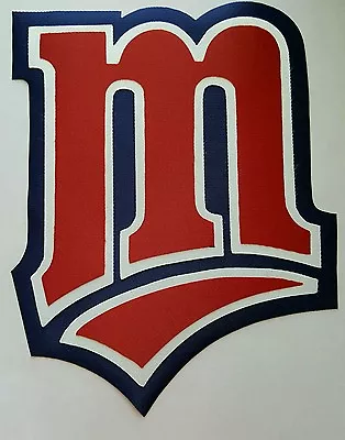 HUGE MINNESOTA TWINS IRON-ON PATCH - 7  X 8.5  • $10.77