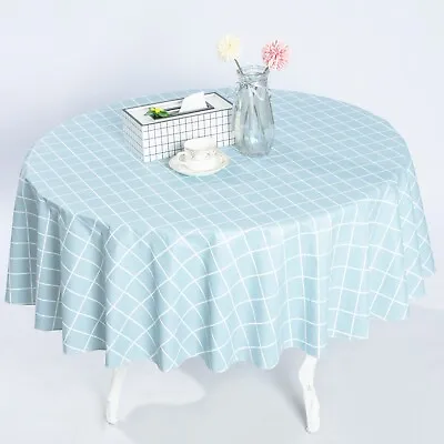 RAY STAR Round Table Cloth 60 Inch Stain & Wrinkle Resistant Washable • $16.99