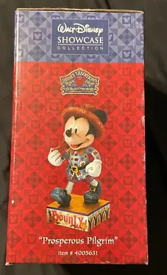 Jim Shore Disney Traditions Mickey Mouse “Prosperous Pilgrim” Figurine 2006 NIB • $32