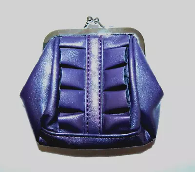 MICHE Karie Coin Purse NEW! Perfectly Plum Faux Leather With Snap Top Closure • $5