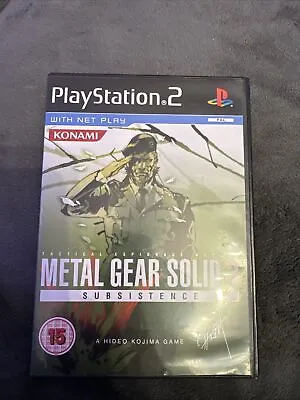 Metal Gear Solid 3: Subsistence Sony PlayStation 2 PS2 PAL Excellent Condition • £54.44