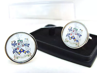 £10.99 • Buy James Bond 007 Coat Of Arms C.o.a. Seal Badge Mens Cufflinks Gift
