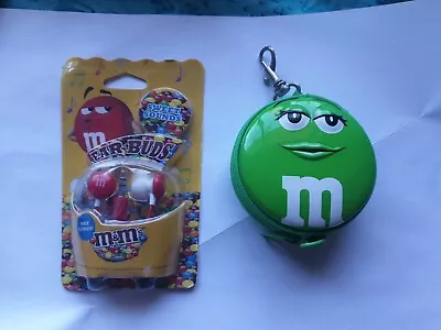 M&M’S SIMPLY IRRESISTIBLE CANISTER 2006 And Ear Buds Rare Find Bright Free Post  • $25