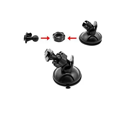 Black Car For Dashboard Suction Cup Holder For DVR Camcorder With 6 Adapters • £8.42