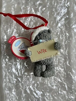 £2.49 • Buy Me To You Tatty Teddy Wife Christmas Tree Resin Ornament BNWT