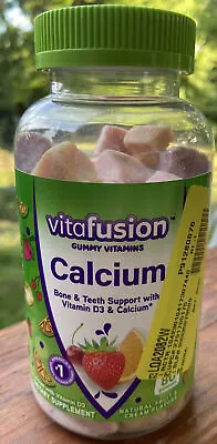 Vitafusion Calcium D3 Dietary Supplement 80 Count Gummies 500 Mg Exp 11/2024 NEW • $15.95