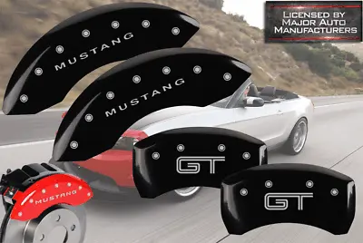 2008-2009 Ford  Mustang GT  Bullitt Front Rear Blk MGP Brake Disc Caliper Covers • $289